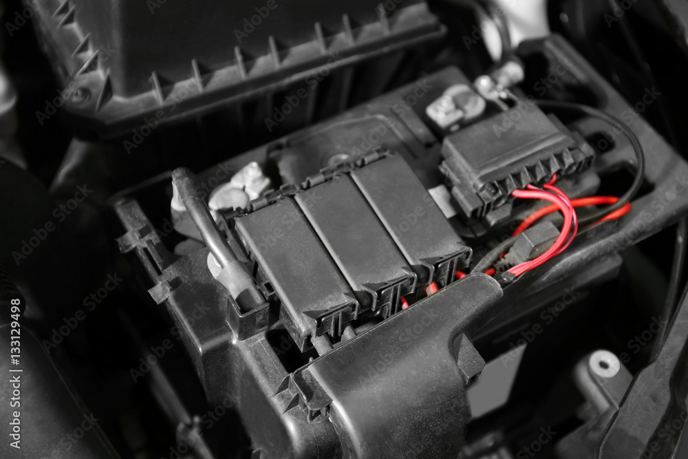Close up of car engine Close up of car engine