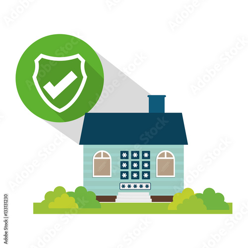 home security policy password button shadow vector illustration eps 10