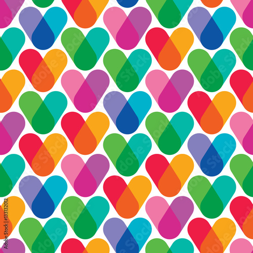 Overlapping colors. Colorful seamless pattern