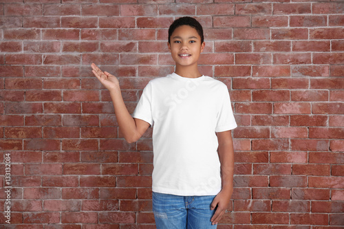Young African American boy ...
