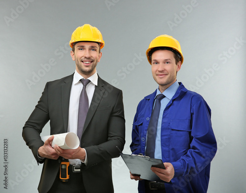 Handsome engineer and worke...