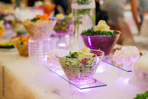 catering wedding buffet food