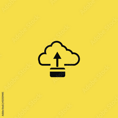 Cloud network icon illustration isolated vector sign symbol