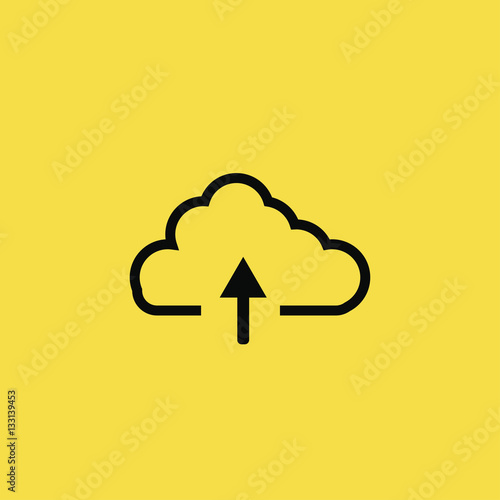 Cloud network icon illustration isolated vector sign symbol