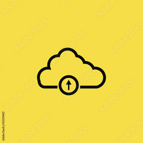Cloud network icon illustration isolated vector sign symbol