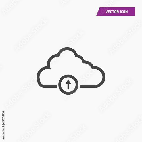 Cloud network icon illustration isolated vector sign symbol