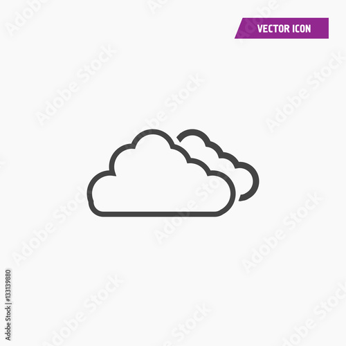 Cloud network icon illustration isolated vector sign symbol