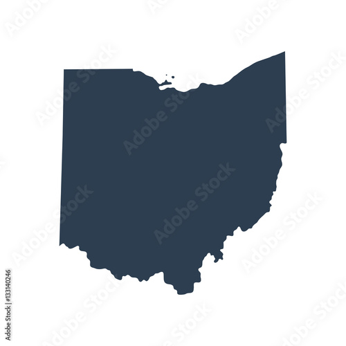 map of the U.S. state  Ohio 