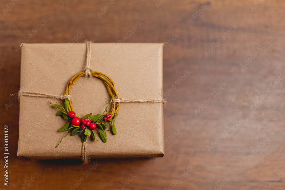 Gift box composition close-up, background Gift box composition close-up, background