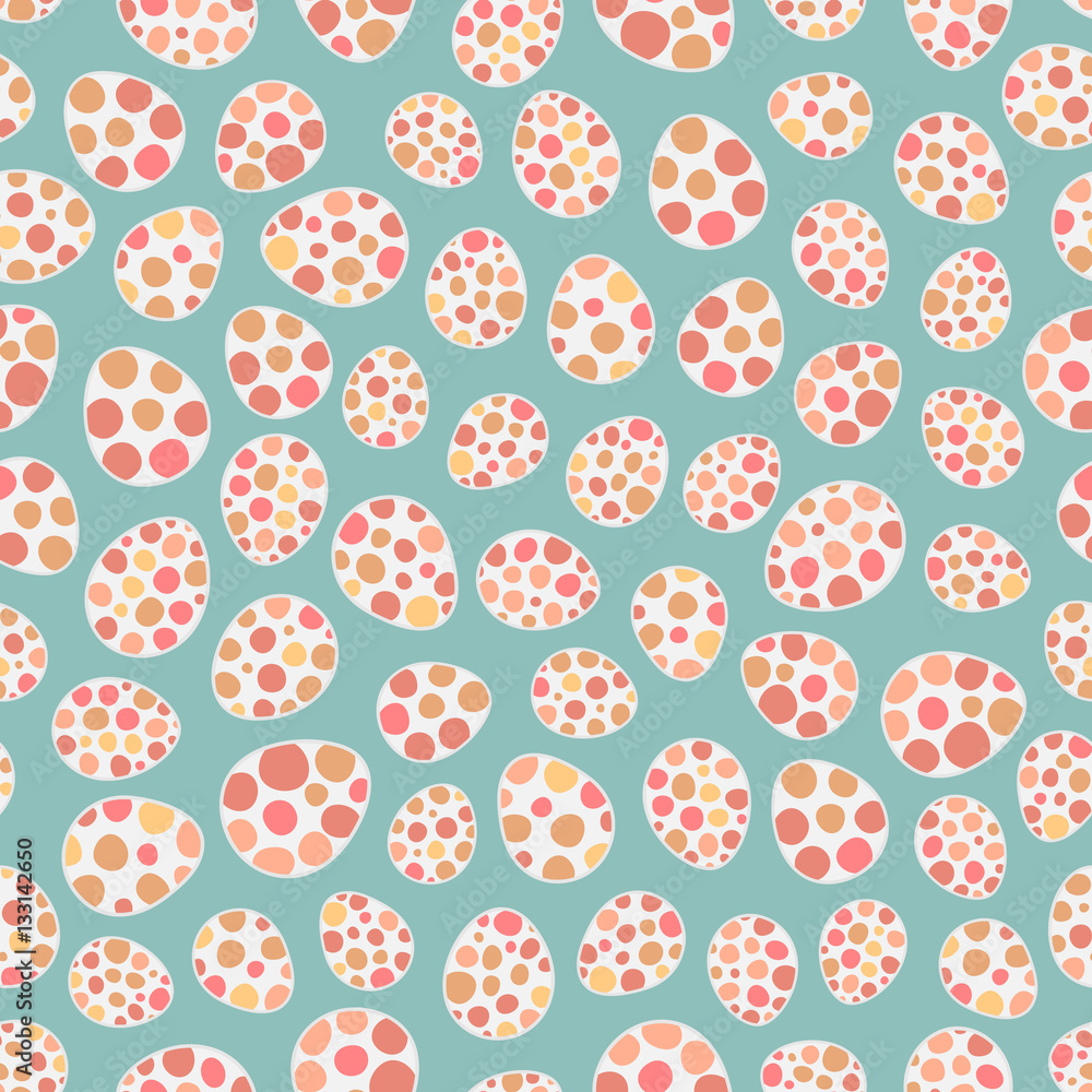 Seamless pattern with speckled eggs Seamless pattern with speckled eggs