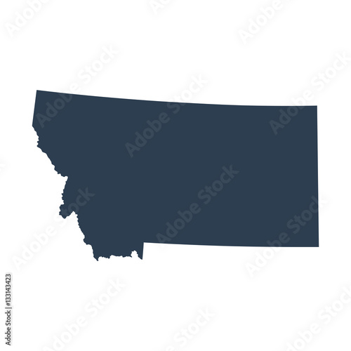 map of the U.S. state  Montana  photo