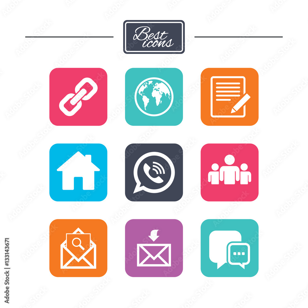 Communication icons. Contact, mail signs. Communication icons. Contact, mail signs.