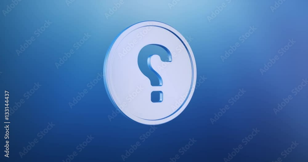 Animated Question Badge Blue 3d Icon Loop Modules for edit with alpha matte
Animated Question Badge Blue 3d Icon Loop Modules for edit with alpha matte
