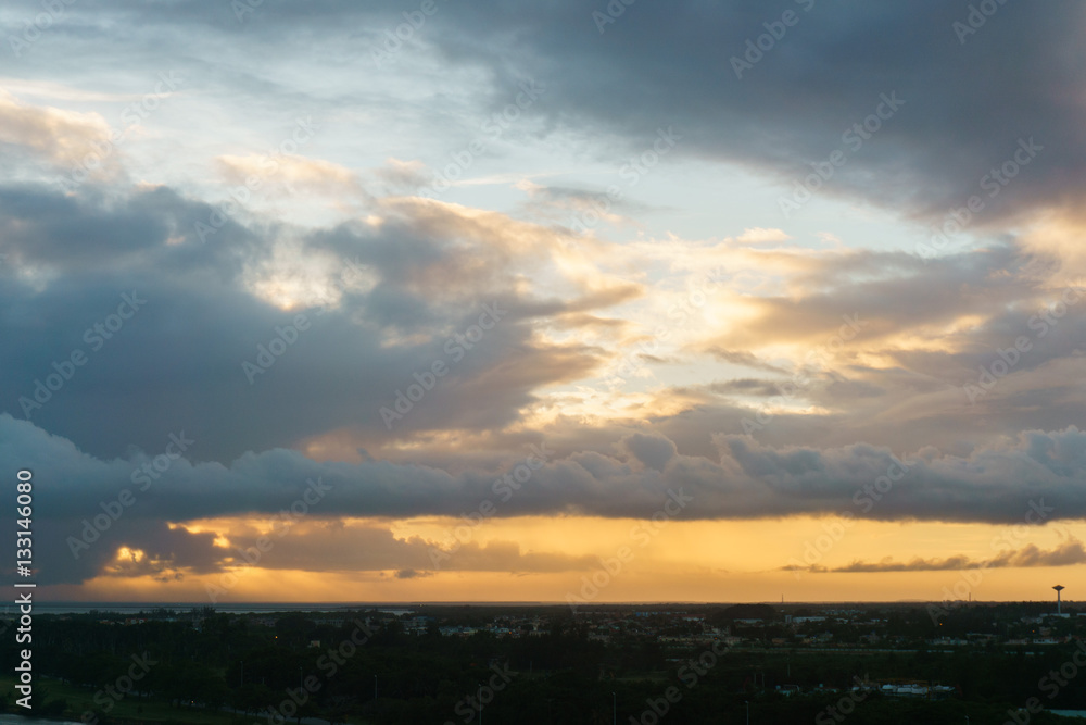 dark storm clouds in the evening sky dark storm clouds in the evening sky