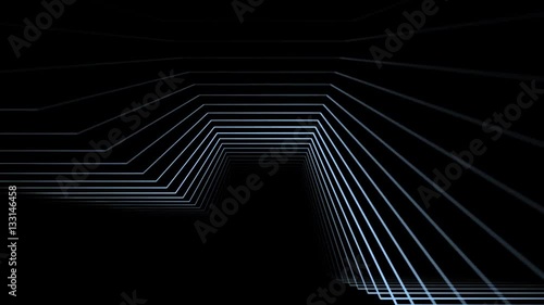 Geometric light blue 3D lines overlays with alpha channel
