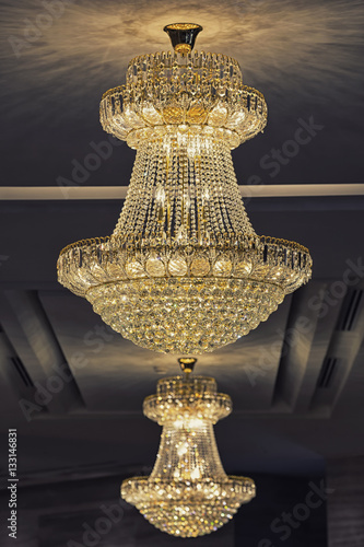 Beautiful crystal chandelier