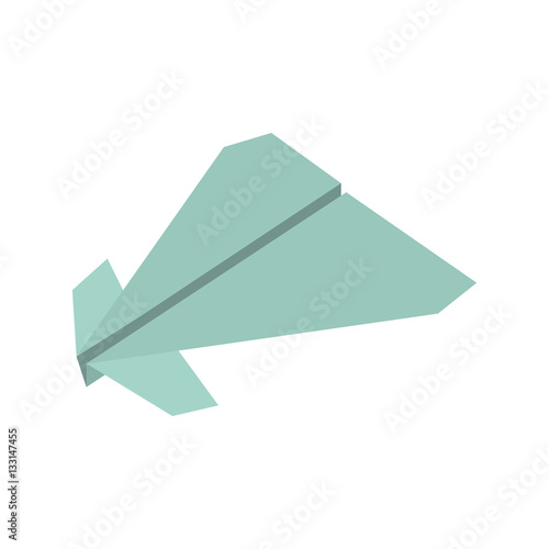 paper plane origami fly vector illustration eps 10