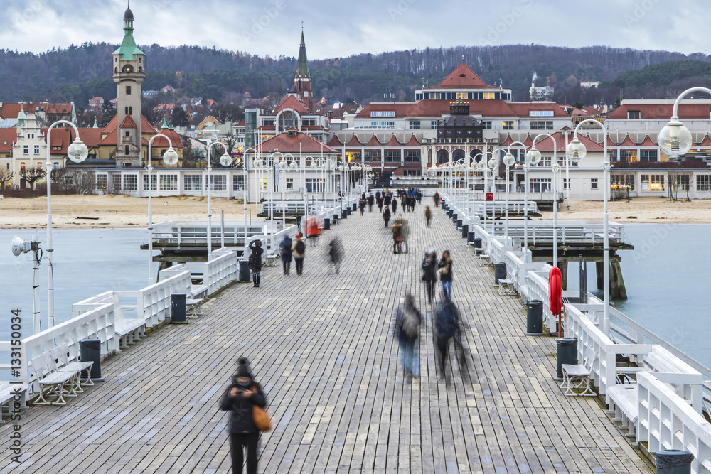 Obraz premium Sopot Molo (Molo) w mieście Sopot, Polska
