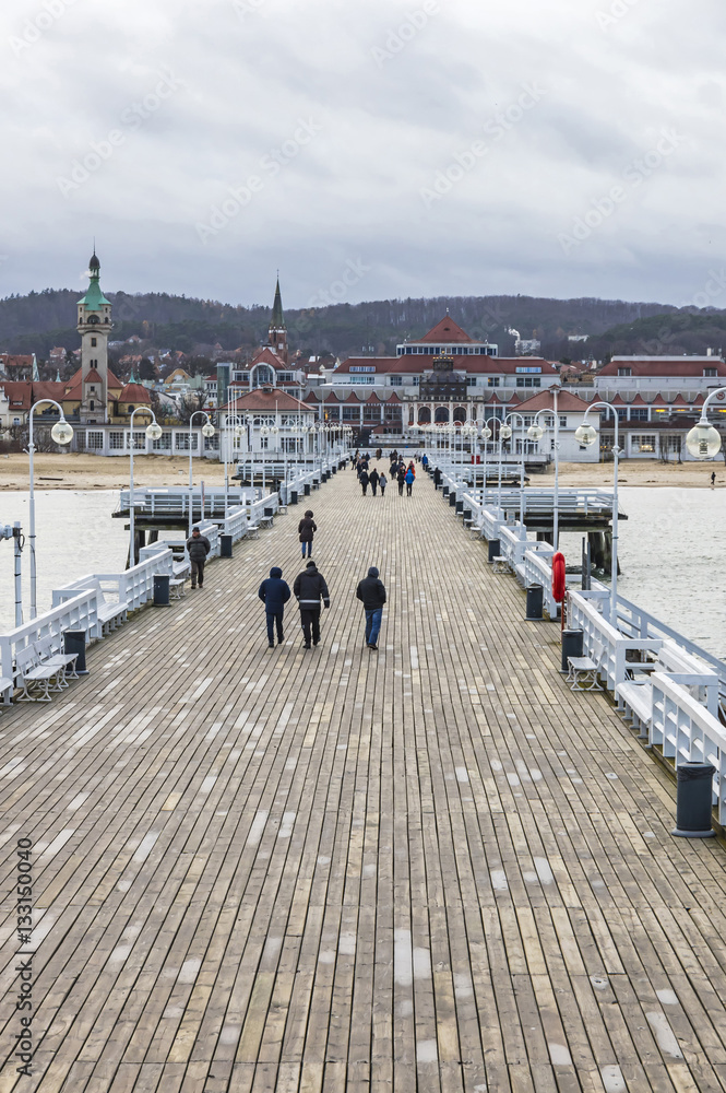 Sopot Pier (Molo) in the city of Sopot, Poland