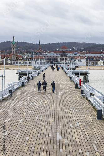 Obraz na płótnie Sopot Pier (Molo) in the city of Sopot, Poland w salonie