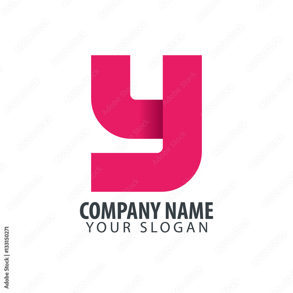 Initial Letter Y Isolated Design Logo Initial Letter Y Isolated Design Logo