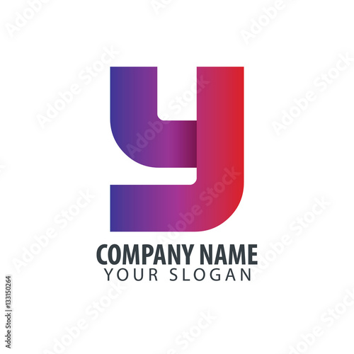 Initial Letter Y Isolated Design Logo