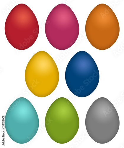 Ostereier Einfarbig - Eier, Ostern, Farbe