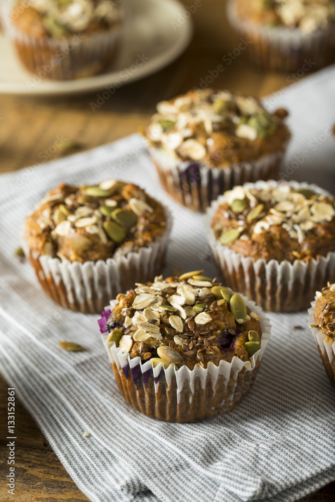 Healthy Organic Seed and Blueberry Muffins Healthy Organic Seed and Blueberry Muffins