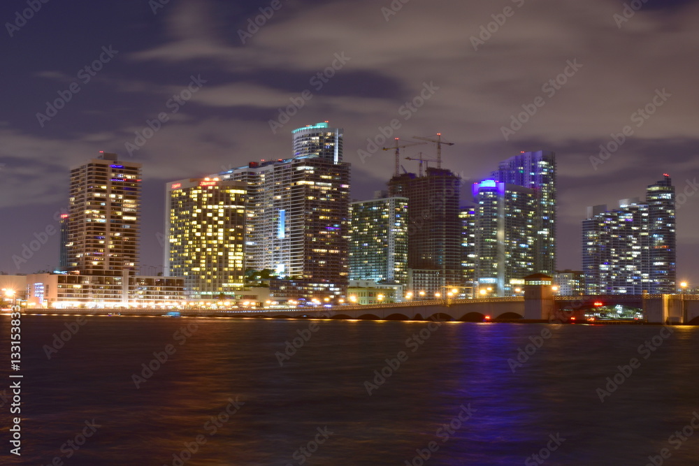 Miami, Florida - USA - January 08, 2016: Miami City Skyline Miami, Florida - USA - January 08, 2016: Miami City Skyline