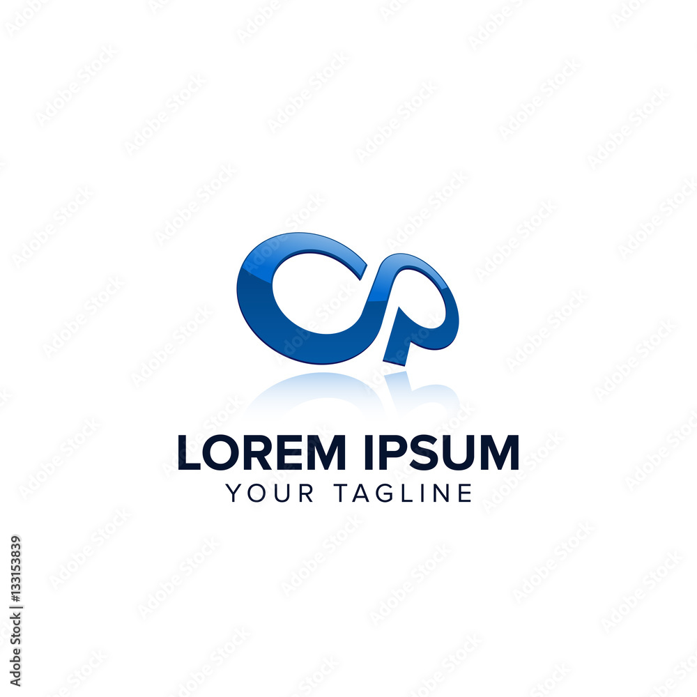 Letter OP Logo Infinity Letter OP Logo Infinity