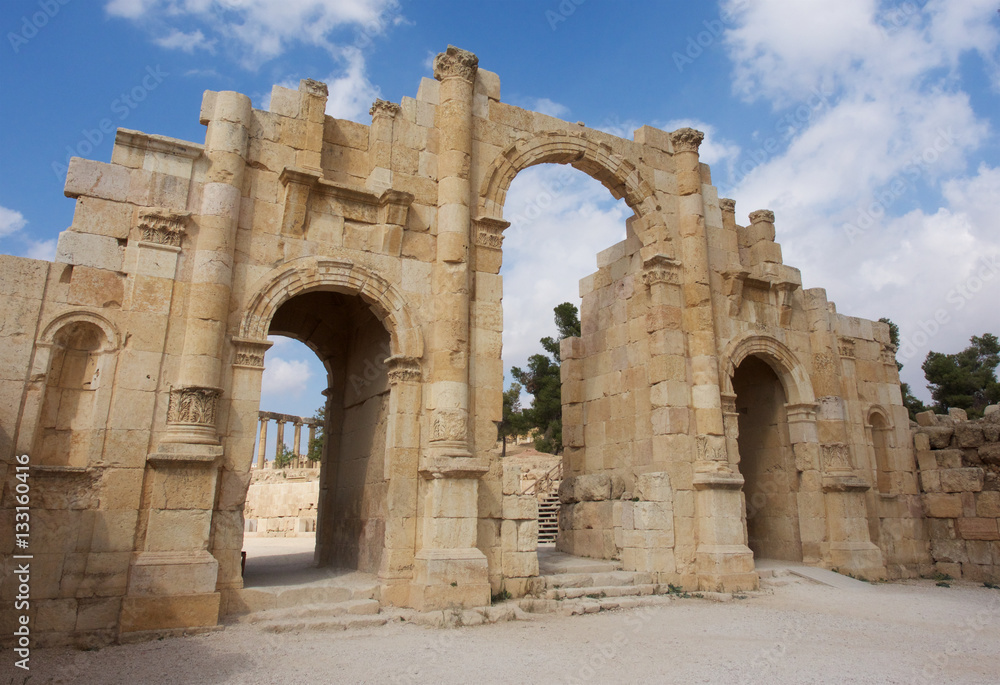 City gate ruins,Jerash,Jordan