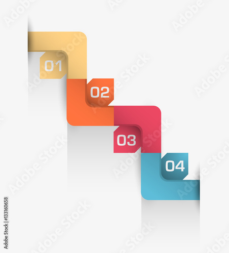 color elements stair parts data vector chart