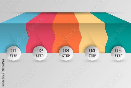 step-by-step data infographic timeline