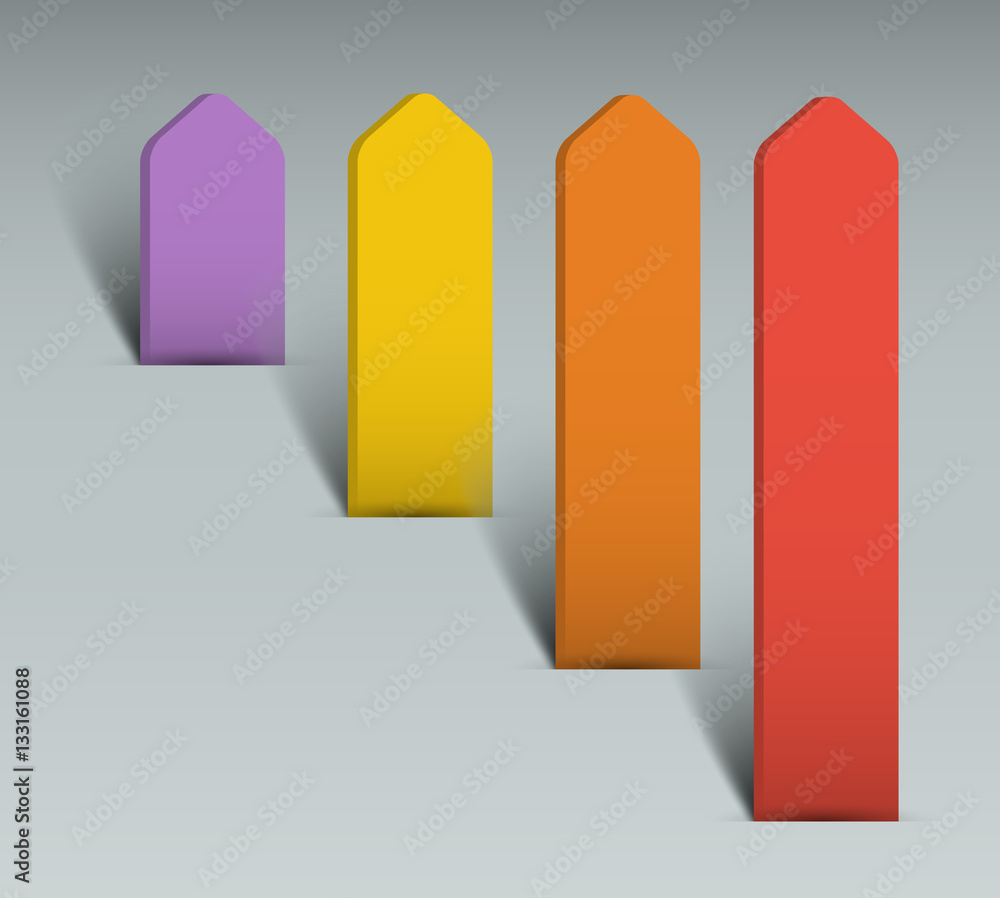 four arrows up growth data infographics four arrows up growth data infographics