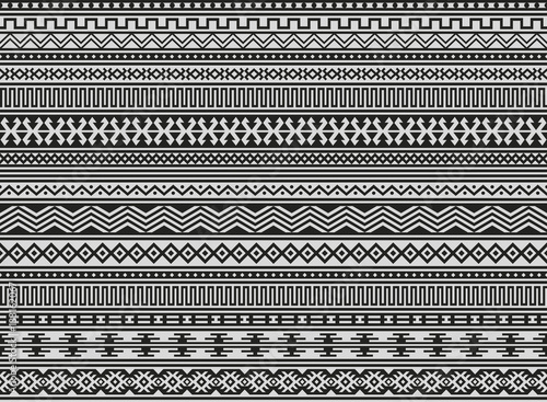 Geometric abstract seamless pattern ethnic style