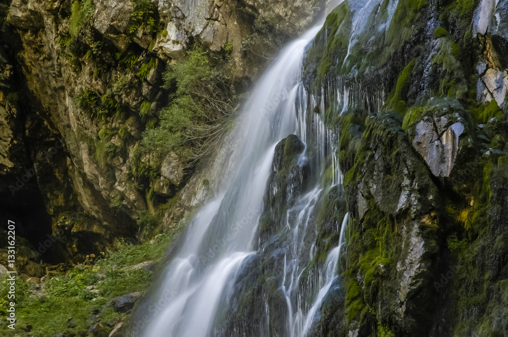 Waterfall in mountain Waterfall in mountain