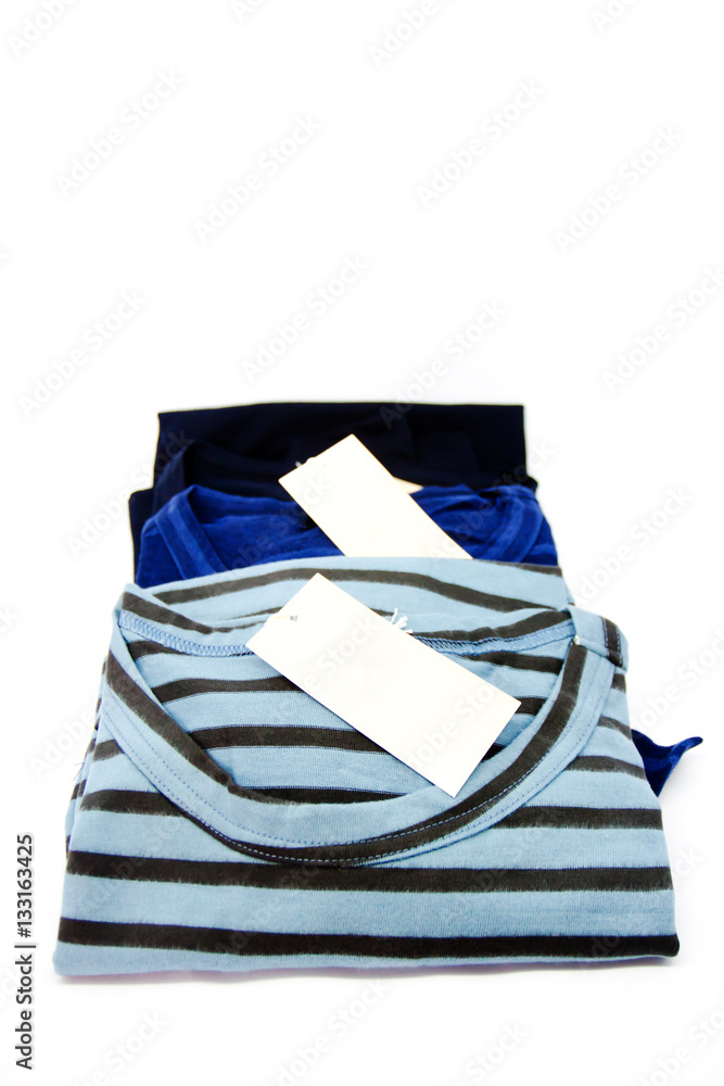 New stripes mens shirt. T-shirt Isolated on white New stripes mens shirt. T-shirt Isolated on white