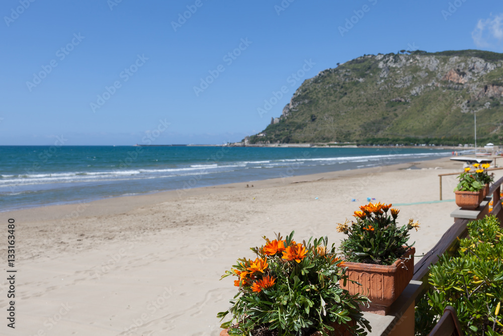 Fototapeta premium Terracina Beach Lazio Italy