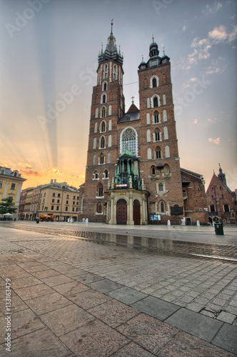 St. Mary's Church on Krakow Market Square © sanzios