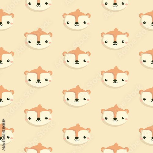 Pattern with squirrel.
