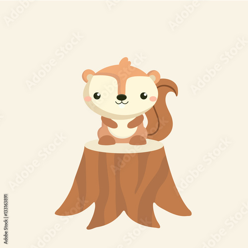 Cute squirrel cartoon.