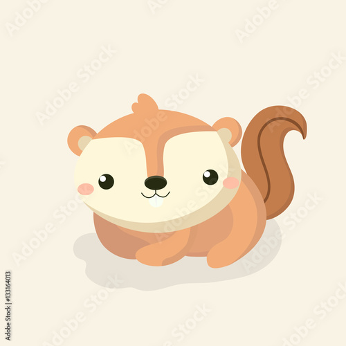 Cute squirrel cartoon.