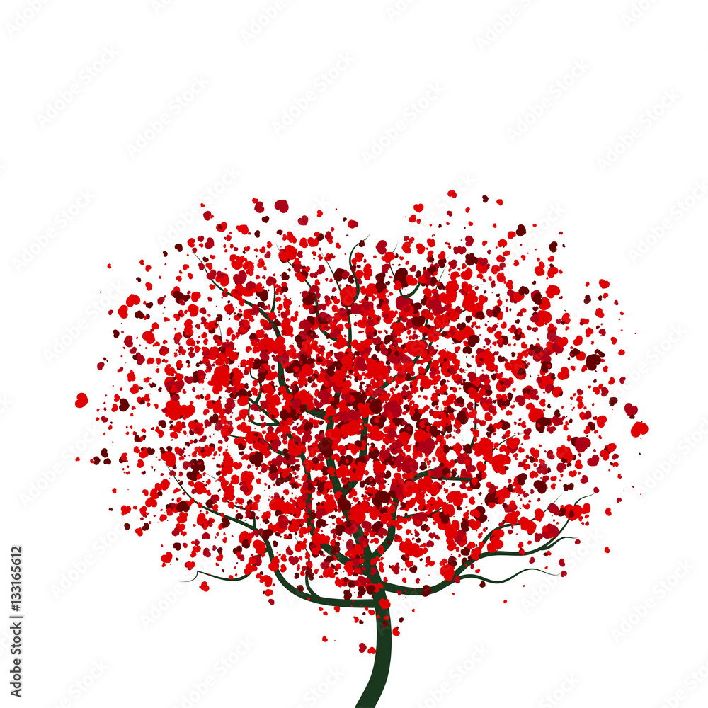 Obraz premium Hearts Tree for Valentines Day
