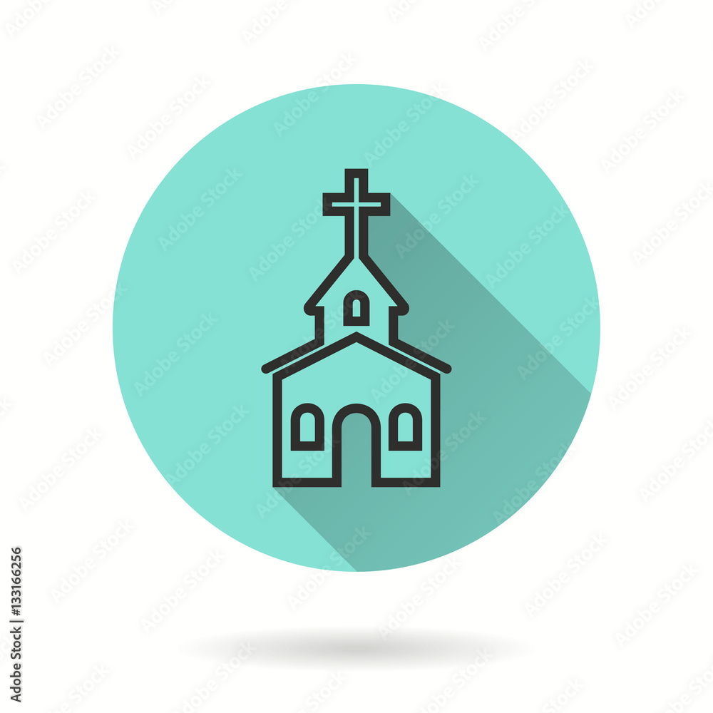 Church - vector icon.