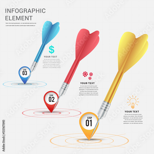 Add location for aim.can used for banner,infographic,data,presentation business,chart,sign,brochure,leaflet ,web.business success concept,Vector illustration.