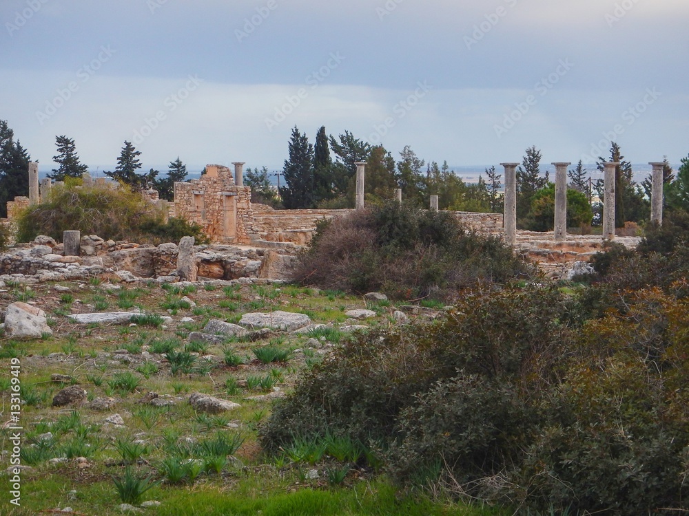 ancient greek excavation site kourion ancient greek excavation site kourion