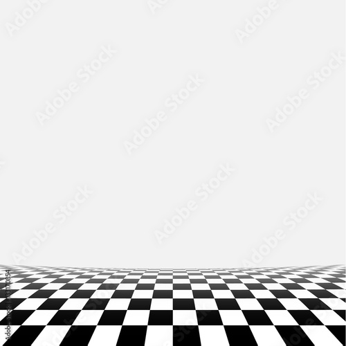 abstract checker background in perspective