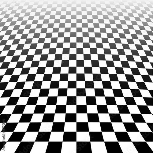 abstract checker background in perspective