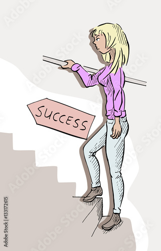trap op naar succes