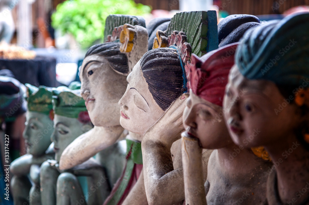 Fototapeta premium Traditional stone statue of Thai lady